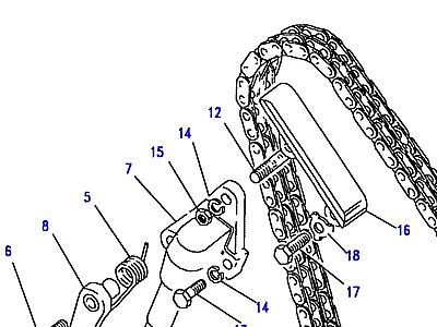 G01180 TIMING CHAIN & SPRING TENSIONER  Defender (L316)