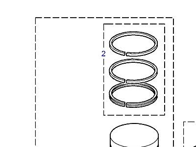 G02160 PISTON, CONNECTING ROD & BEARINGS  Defender (L316)