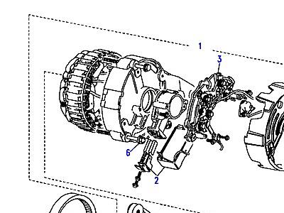 G03030 ALTERNATOR - 65AMP  Defender (L316)