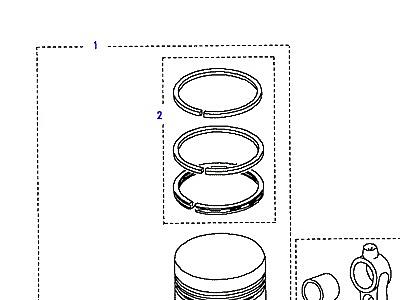 G03130 PISTON & RINGS  Defender (L316)