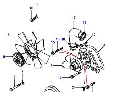 G04040 COOLANT PUMP  Defender (L316)