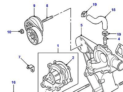 G05025 COOLANT PUMP  Defender (L316)