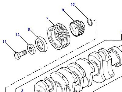 G05035 CRANKSHAFT & BEARINGS  Defender (L316)