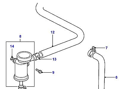 G05050 ENGINE BREATHER  Defender (L316)