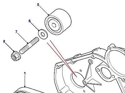 G05145 TIMING BELT & TENSIONER  Defender (L316)