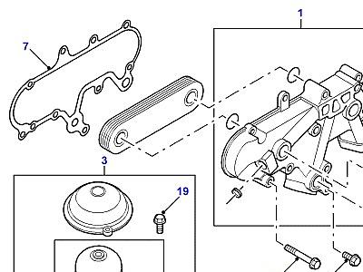 G06125 OIL COOLER & OIL FILTER  Defender (L316)