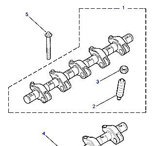 G06145 ROCKER SHAFT - FUEL INJECTORS  Defender (L316)