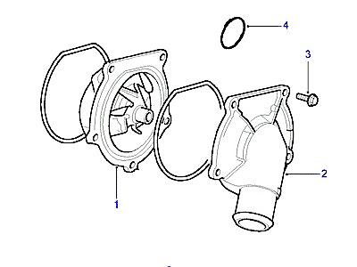 G06185 НАСОС ОХЛАЖДАЮЩЕЙ ЖИДКОСТИ  Defender (L316)