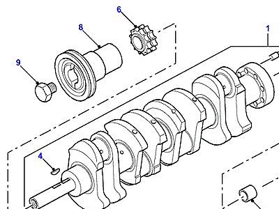 G07080 CRANKSHAFT & BEARINGS  Defender (L316)