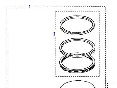 G07155 PISTON, CONNECTING ROD & BEARINGS  Defender (L316)