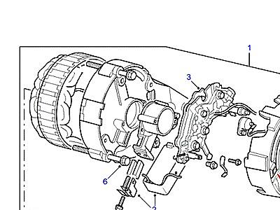 G09065 ALTERNATOR-A127/45AMP  Defender (L316)