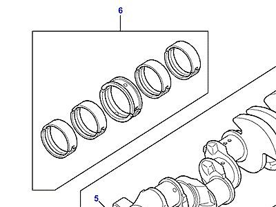 G10025 CRANKSHAFT & BEARINGS  Defender (L316)