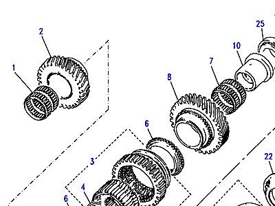 J01065 MAINSHAFT GEARS 1ST/2ND/5TH  Defender (L316)