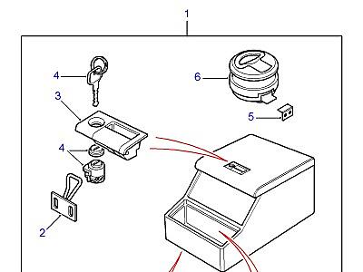 K01075 CUBBY BOX-SLOPING FRONT  Defender (L316)