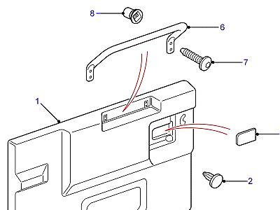 K01155 REAR END DOOR CASING-FROM (V) 2A000001  Defender (L316)