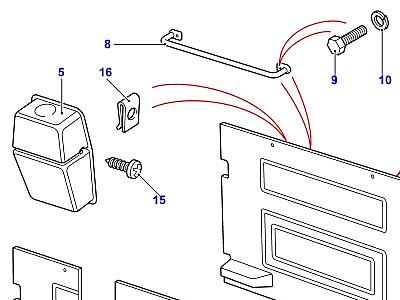 K01160 REAR END DOOR CASING-FROM (V) MA965106 TO (V) 1A999999  Defender (L316)