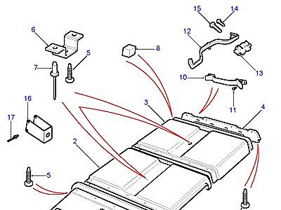K01185 ROOF TRIM  Defender (L316)