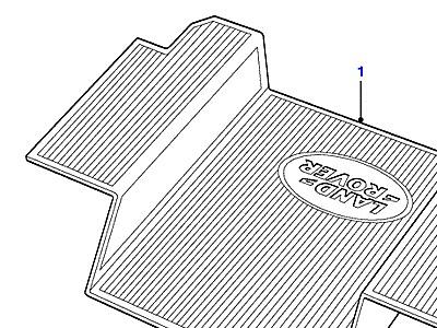 K01215 RUBBER MATS - REAR FLOOR  Defender (L316)