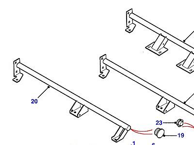N01005 ANCHORAGE-REAR INWARD FACING SEATS  Defender (L316)