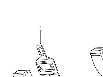 N01020 CENTRE FRONT SEAT BELT В СБОРЕ -FROM (V) WA138480  Defender (L316)