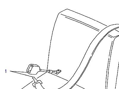 N01060 FRONT SEATBELT В СБОРЕ -FULL LENGTH HOOD-TO (V) 87MY  Defender (L316)