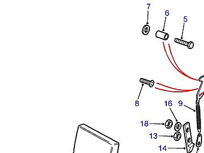 N02085 SQUAB LOCK-REAR FORWARD FACING INDIVIDUAL  Defender (L316)