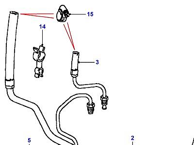 P01020 POWER STEERING PIPES  Defender (L316)