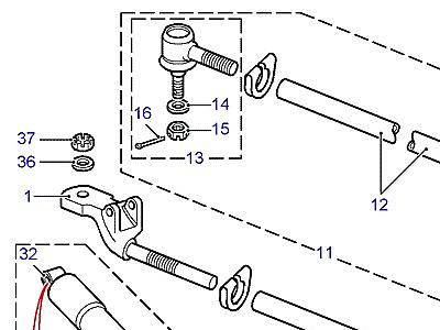 P01075 TRACK RODS & DAMPER  Defender (L316)