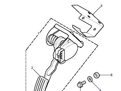 S01010 ПЕДАЛЬ АКСЕЛЕРАТОРА  Defender (L316)