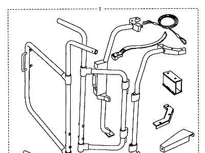 A01040 CARRIER-REAR- BIKE & SKI  Discovery 1 (L25)