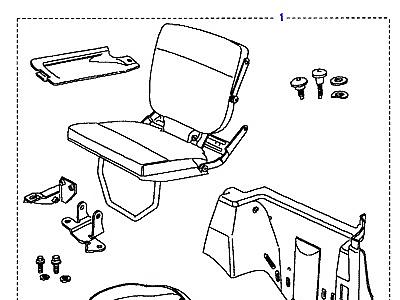 A01150 SEAT KITS-INWARD FACING  Discovery 1 (L25)