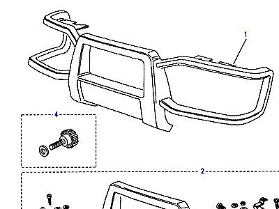 A01165 SOFT PROTECTION BAR-AIR BAG VEHICLES ONLY  Discovery 1 (L25)