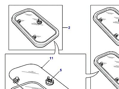 A01175 SUNROOF GLASS & SUNBLINDS  Discovery 1 (L25)