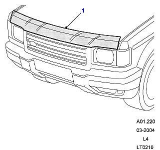 A01220 ЗАЩИТА КРЫШКИ КАПОТА  Discovery 1 (L25)