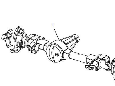 B02035 FRONT AXLE В СБОРЕ  Discovery 1 (L25)