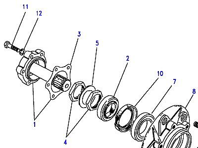 B02045 FRONT HUBS  Discovery 1 (L25)