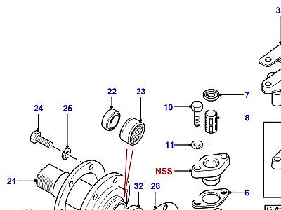 B02050 SWIVEL PIN HOUSING  Discovery 1 (L25)