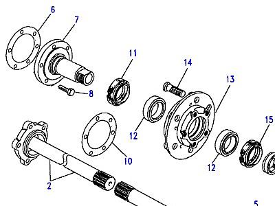 B05035 HUBS AND ПРИВОДНОЙ ВАЛS  Discovery 1 (L25)