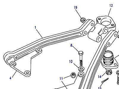 B06020 TOP LINK, FULCRUM & BALL JOINT  Discovery 1 (L25)