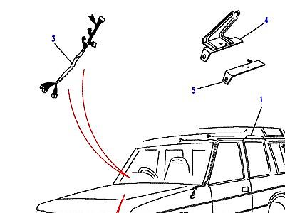D02045 HARNESS-BODY, ПАНЕЛЬ ПРИБОРОВ AND STRG COLUMN  Discovery 1 (L25)