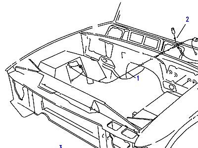 D02050 HARNESS-BRAKE PAD WEAR  Discovery 1 (L25)