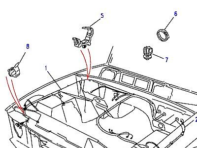 D02095 HARNESS - FRONT WING  Discovery 1 (L25)