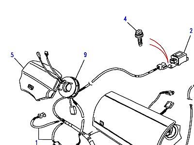 D02125 HARNESS-SRS (AIR BAG)  Discovery 1 (L25)
