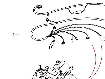 D02145 HARNESS - TRANSMISSION  Discovery 1 (L25)