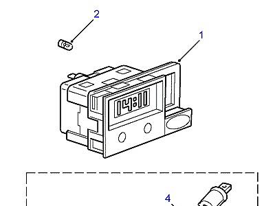 D08005 CLOCK & CIGAR LIGHTER  Discovery 1 (L25)