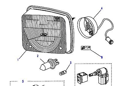 D09025 HEADLAMPS - WIPAC  Discovery 1 (L25)