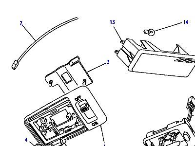 D09035 ЛАМПЫ ОСВЕЩЕНИЯ САЛОНА  Discovery 1 (L25)
