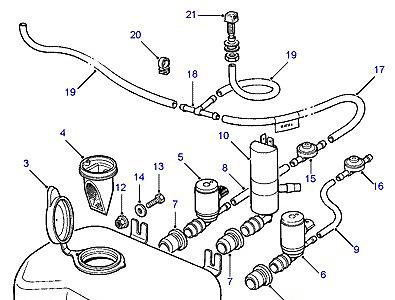 D12020 ОМЫВАТЕЛЬ ЛОБОВОГО СТЕКЛА И ФАР  Discovery 1 (L25)