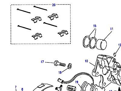 E02010 ЗАДНИЕ ДИСКОВЫЕ ТОРМОЗА  Discovery 1 (L25)