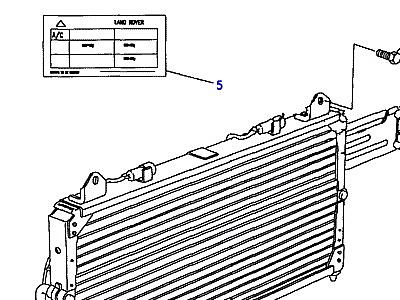 F01015 РАДИАТОР КОНДИЦИОНЕРА В СБОРЕ  Discovery 1 (L25)